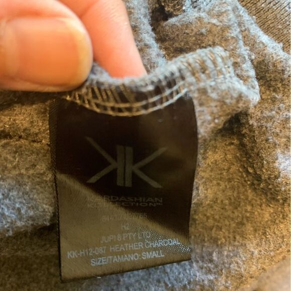Kardashian Kollection KDoll gray logo zip up jacket size S - Picture 4 of 11
